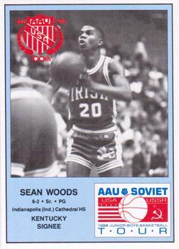 1988 Wildcat News AAU Soviet Tour - Perforated #18 Sean Woods Front