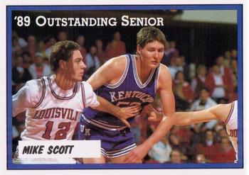 1988-89 Kentucky Wildcats Big Blue Awards - Perforated #3 Mike Scott Front