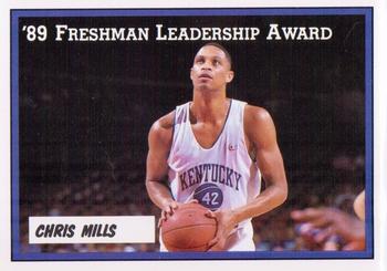 1988-89 Kentucky Wildcats Big Blue Awards - Perforated #6 Chris Mills Front