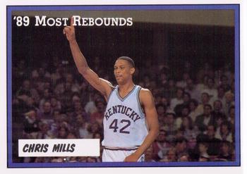1988-89 Kentucky Wildcats Big Blue Awards - Perforated #9 Chris Mills Front