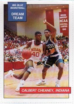 1990-91 Kentucky Wildcats Big Blue Magazine Dream Team/Award Winners - Perforated #21 Calbert Cheaney Front