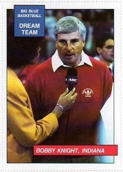 1990-91 Kentucky Wildcats Big Blue Magazine Dream Team/Award Winners - Perforated #24 Bobby Knight Front