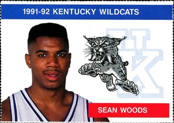 1991-92 Kentucky Wildcats Big Blue Magazine Double - Perforated #6 Sean Woods Front