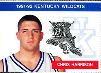 1991-92 Kentucky Wildcats Big Blue Magazine Double - Perforated #10 Chris Harrison Front