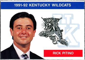 1991-92 Kentucky Wildcats Big Blue Magazine Double - Perforated #13 Rick Pitino Front