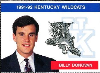 1991-92 Kentucky Wildcats Big Blue Magazine Double - Perforated #17 Billy Donovan Front
