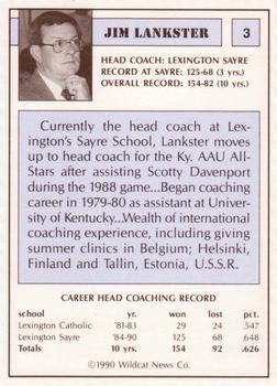 1990 Kentucky AAU Soviets #3 Jim Lankster Back
