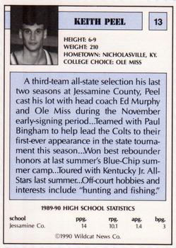 1990 Kentucky AAU Soviets #13 Keith Peel Back