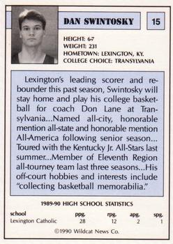 1990 Kentucky AAU Soviets #15 Daniel Swintosky Back
