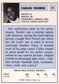 1990 Kentucky AAU Soviets #17 Carlos Toomer Back