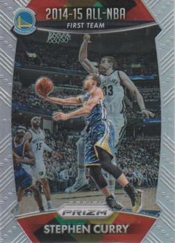 2015-16 Panini Prizm - Silver Prizms #377 Stephen Curry Front
