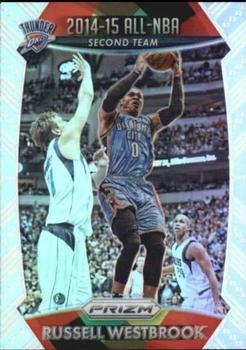 2015-16 Panini Prizm - Silver Prizms #382 Russell Westbrook Front