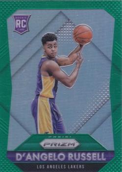2015-16 Panini Prizm - Green Prizms #322 D'Angelo Russell Front