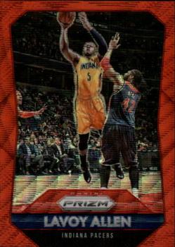 2015-16 Panini Prizm - Ruby Wave Prizms #127 Lavoy Allen Front