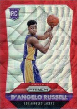 2015-16 Panini Prizm - Ruby Wave Prizms #322 D'Angelo Russell Front