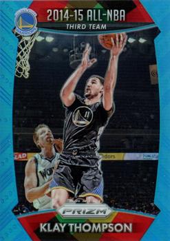 2015-16 Panini Prizm - Light Blue Prizms #388 Klay Thompson Front