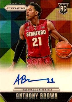 2015-16 Panini Prizm - Rookie Signatures Prizms #RS-AB Anthony Brown Front
