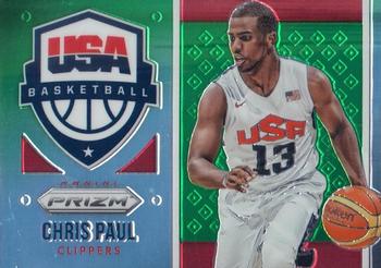 2015-16 Panini Prizm - USA Basketball Green Prizms #3 Chris Paul Front