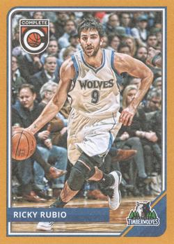 2015-16 Panini Complete - Gold #39 Ricky Rubio Front