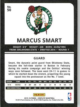 2015-16 Panini Complete - Silver #50 Marcus Smart Back