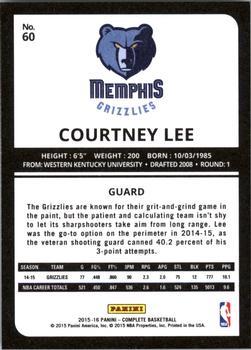 2015-16 Panini Complete - Silver #60 Courtney Lee Back