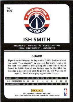 2015-16 Panini Complete - Silver #105 Ish Smith Back