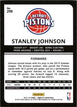 2015-16 Panini Complete - Silver #298 Stanley Johnson Back