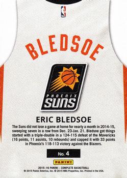 2015-16 Panini Complete - Home #4 Eric Bledsoe Back