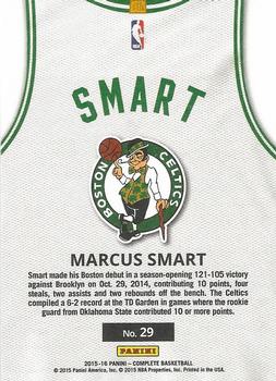 2015-16 Panini Complete - Home #29 Marcus Smart Back