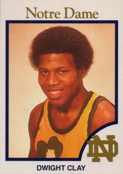 1990-91 Notre Dame Fighting Irish #45 Dwight Clay Front