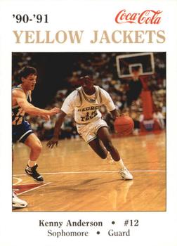 1990-91 Georgia Tech Police #3 Kenny Anderson Front