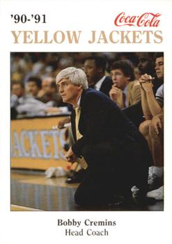 1990-91 Georgia Tech Yellow Jackets Police #8 Bobby Cremins Front