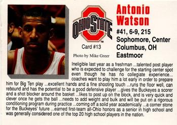1992-93 Ohio State Buckeyes #13 Antonio Watson Back