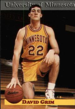 1992-93 Minnesota Golden Gophers #5 David Grim Front