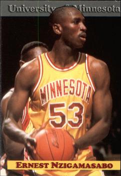 1992-93 Minnesota Golden Gophers #10 Ernest Nzigamasabo Front