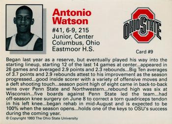 1993-94 Ohio State Buckeyes #9 Antonio Watson Back