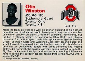 1993-94 Ohio State Buckeyes #13 Otis Winston Back