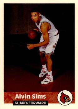1993-94 Louisville Cardinals #11 Alvin Sims Front