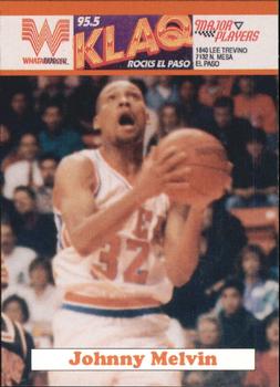 1992-93 UTEP Miners #5 Johnny Melvin Front