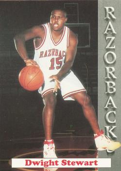 1992-93 Arkansas Razorbacks #2 Dwight Stewart Front