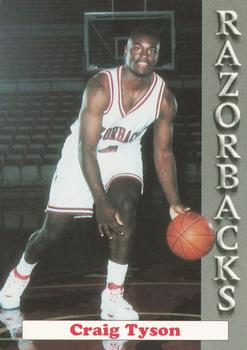 1992-93 Arkansas Razorbacks #4 Craig Tyson Front