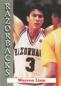 1992-93 Arkansas Razorbacks #7 Warren Linn Front