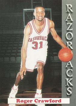 1992-93 Arkansas Razorbacks #11 Roger Crawford Front