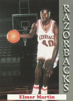 1992-93 Arkansas Razorbacks #13 Elmer Martin Front