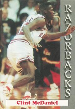 1992-93 Arkansas Razorbacks #14 Clint McDaniel Front