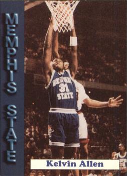 1992-93 Memphis State Tigers #2 Kelvin Allen Front
