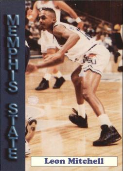 1992-93 Memphis State Tigers #6 Leon Mitchell Front