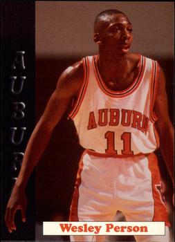 1992-93 Auburn Tigers #3 Wesley Person Front