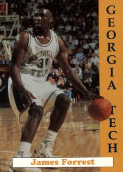 1992-93 Georgia Tech Yellow Jackets #10 James Forrest Front