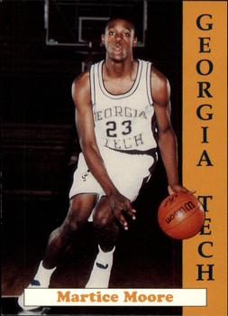 1992-93 Georgia Tech Yellow Jackets #15 Matrice Moore Front